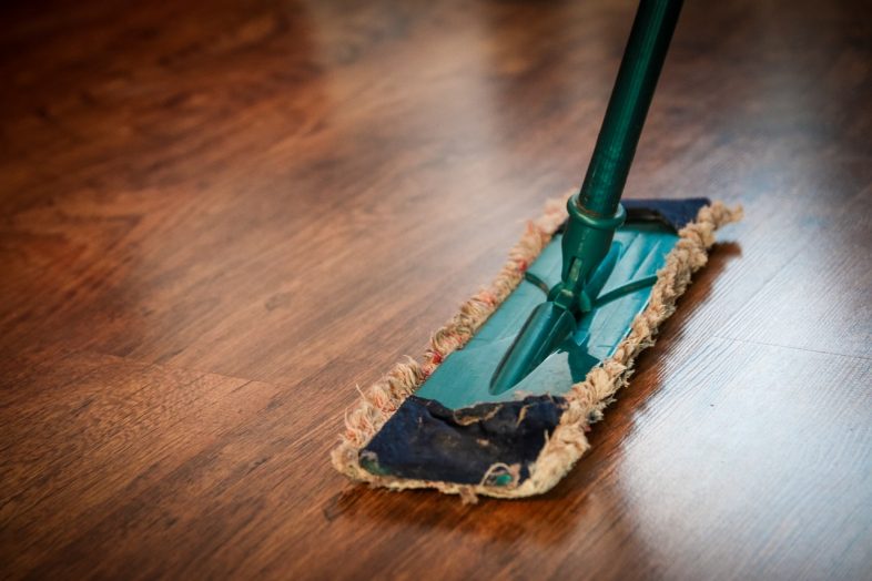 wooden surface cleaning